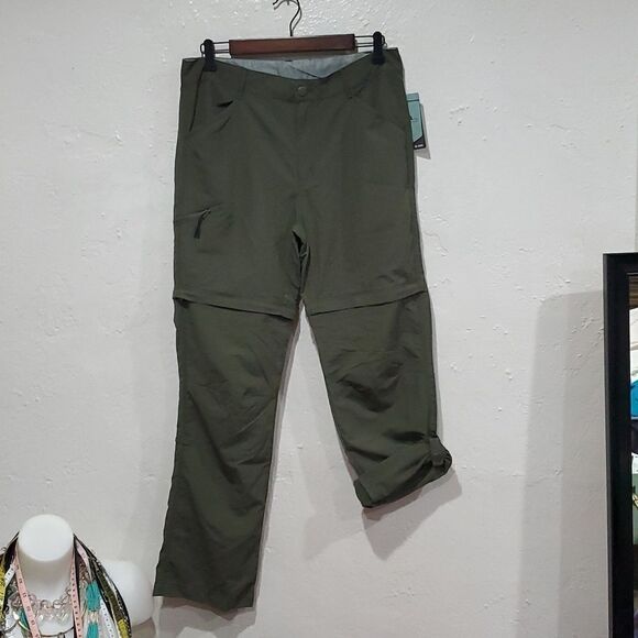 American Outback Hiking Lightweight Convertible Pants/Shorts in Green Size M - Picture 2 of 16